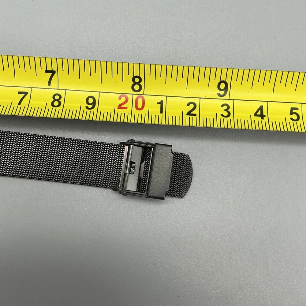 Skagen Womens Watch 21mm Black Dial Crystals Mesh Bracelet Steel New Battery